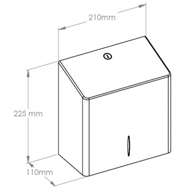 Pojemnik na papier toaletowy MINI matowy Merida Stella R10 Advanced